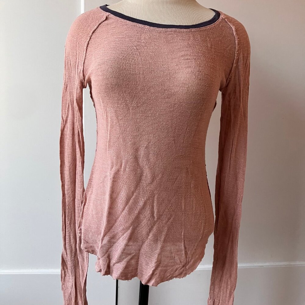 Free People Raw Edge Pullover Sweater – Small